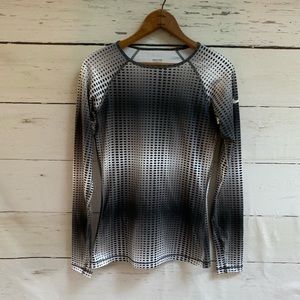 Nike Pro long sleeve top white/black size small